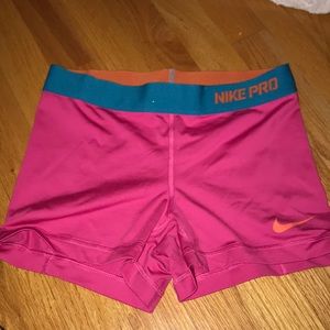 Pink blue/orange spandex